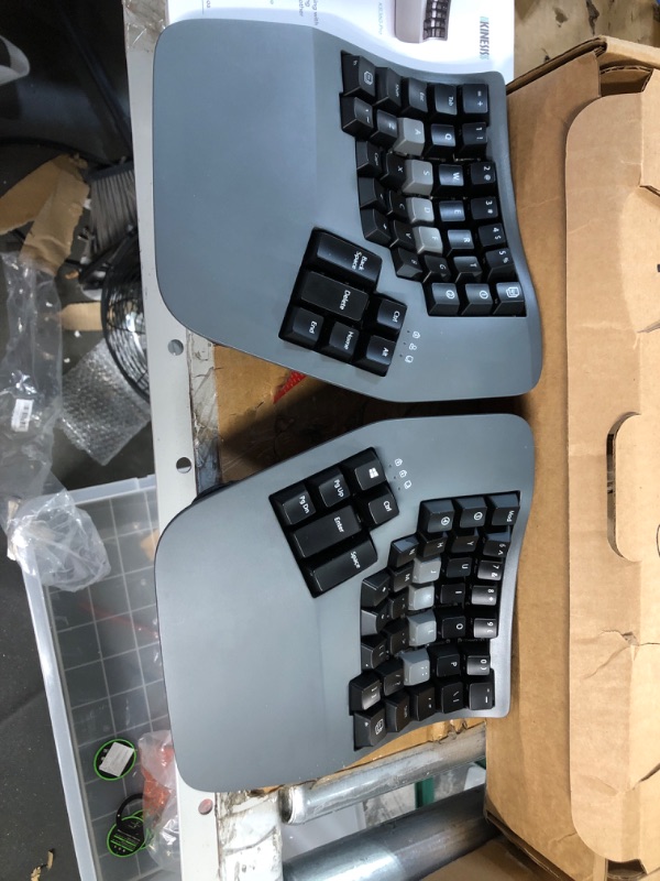 Photo 4 of KINESIS Advantage360 Professional Split Ergonomic Keyboard - Bluetooth | Mechanical Switches | Fully Programmable Open Source | Contoured Shape | Adjustable Tenting | Backlit Professional (Bluetooth)