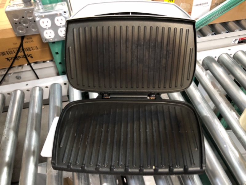 Photo 2 of *UNTESTED* George Foreman 9-Serving Classic Plate Electric Indoor Grill and Panini Press, Discontinued, Black