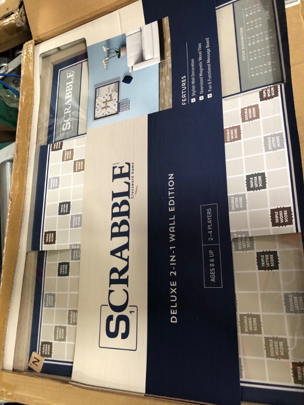 Photo 4 of **SEE NOTES**
WS Game Company Scrabble Deluxe Edition with Rotating Wooden Game Board