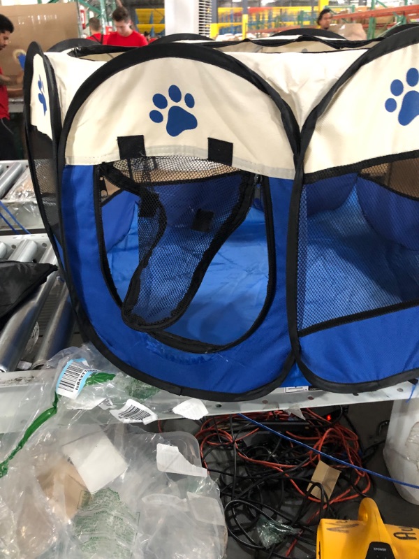 Photo 1 of *TEAR AT BOTTOM SEE PHOTO*PETMAKER Pet Playpen Collection - 42x25 Pop-Up  Medium Blue