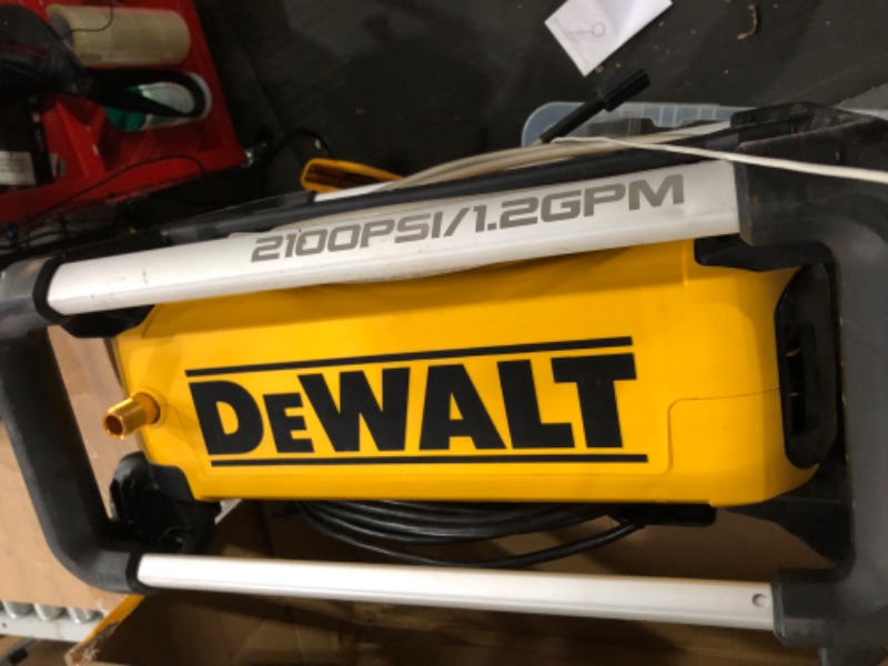 Photo 2 of *PREV USED*DEWALT Electric Pressure Washer, 2100 PSI, Jobsite Power Washer (DWPW2100)