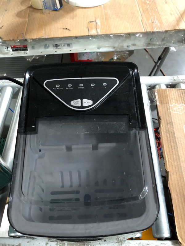 Photo 1 of *PREV USED*Silonn Countertop Ice Maker, Black Ice Maker
