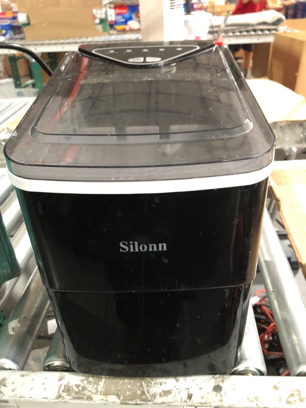 Photo 2 of *PREV USED*Silonn Countertop Ice Maker, Black Ice Maker