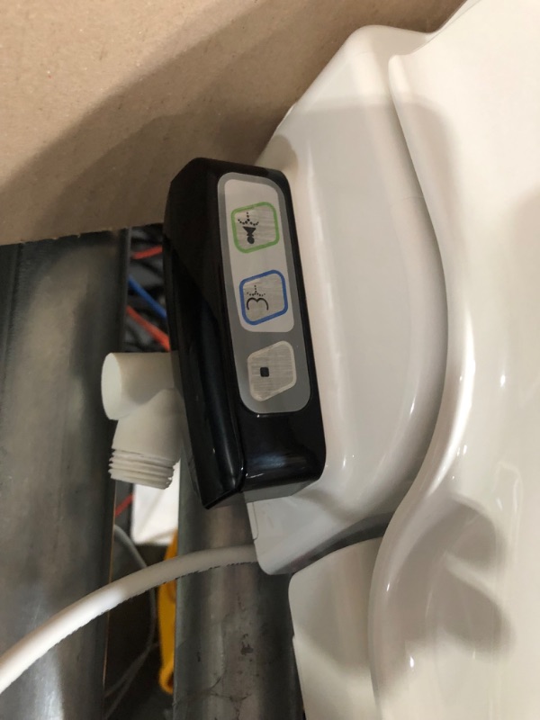 Photo 5 of **REMOTE DOESN'T WORK**
Bio Bidet by Bemis BB-1000W Supreme Warm Water Bidet Toilet Seat, Elongated, White BB-1000 Wireless Remote Elongated