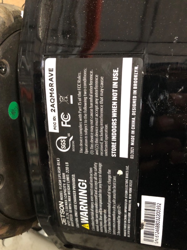 Photo 1 of *PREV USED & MINOR SCUFFS*Jetson Self Balancing Hoverboard with Built in Bluetooth Speaker