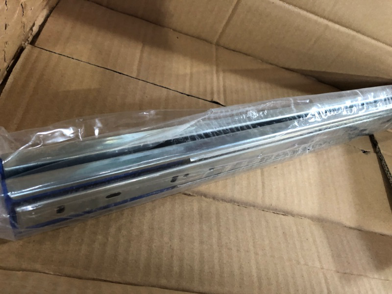 Photo 1 of **NEW**Promark 100LB Capacity Full Extension Soft/Self Closing Side Mount Drawer Slides (18 Inches) 1 Pack(2 peices)