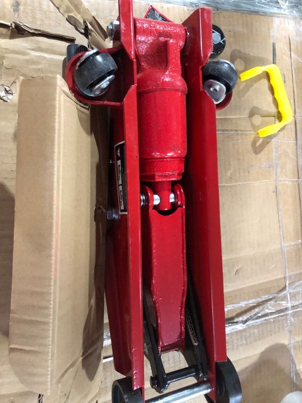 Photo 2 of BIG RED T82002-BR Torin Hydraulic Trolley Service/Floor Jack, 2 Ton (4,000 lb) Capacity, Red 