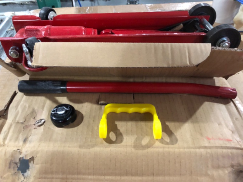 Photo 3 of BIG RED T82002-BR Torin Hydraulic Trolley Service/Floor Jack, 2 Ton (4,000 lb) Capacity, Red 