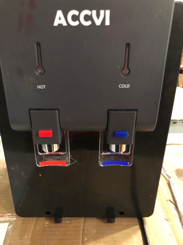 Photo 1 of ACCVI Desktop Water Cooler Dispenser Top Loading Water Dispenser Hot & Cold Water