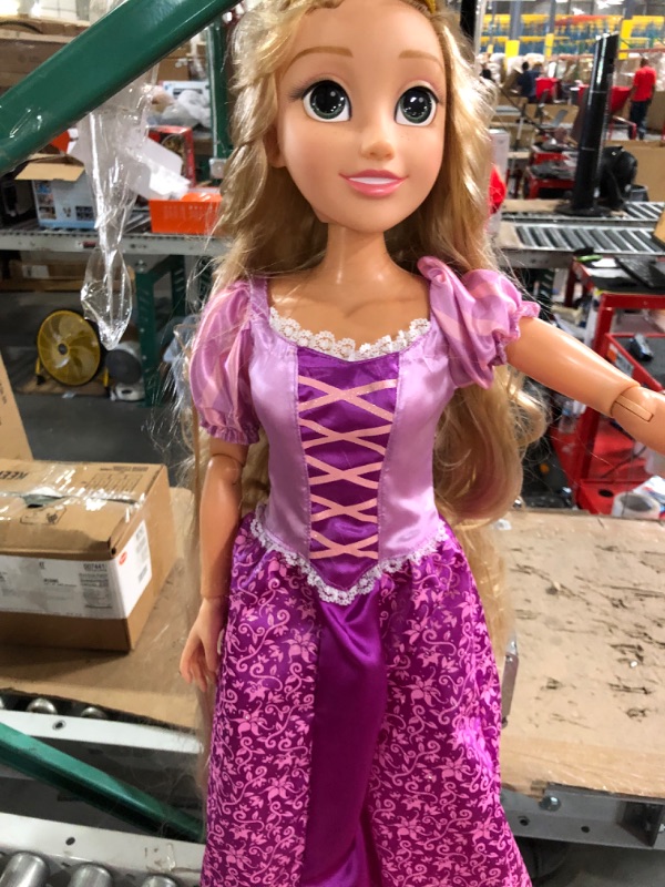 Photo 2 of Disney Princess Rapunzel 32" Playdate, My Size Articulated Doll, Comes with Brush to Comb Her Long Golden Locks