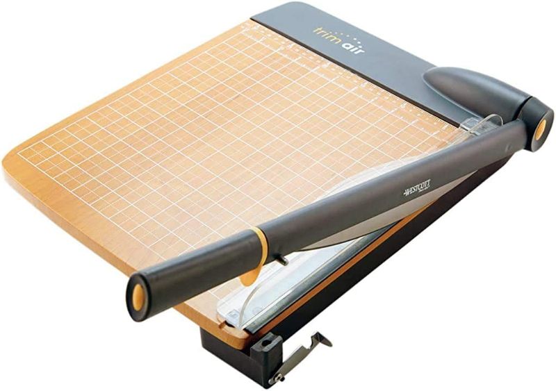 Photo 1 of 
Westcott 18'' TrimAir Anti-Microbial Wood Guillotine Paper Cutter & Paper Trimmer, 30 Sheet 