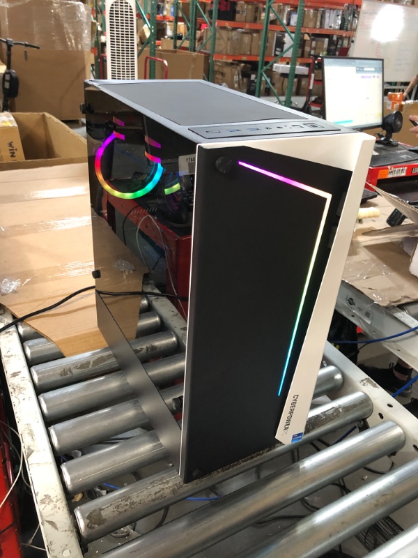 Photo 1 of ***DAMAGED - SEE NOTES*** CyberpowerPC Gamer Xtreme VR Gaming PC, Intel i7-13700KF 3.4GHz, GeForce RTX 4070 Ti 12GB, 32GB DDR5, 2TB NVMe SSD (GXiVR8680A), Black