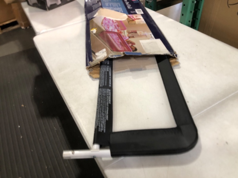 Photo 1 of Dream On Me Lightweight Mesh Security Adjustable Bed Rail with Breathable Mesh Fabric in Black