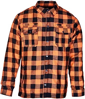 Photo 1 of Men's Armored Checkered Flannel Biker Shirt 3XL ***LOOKS BRAND NEW***
