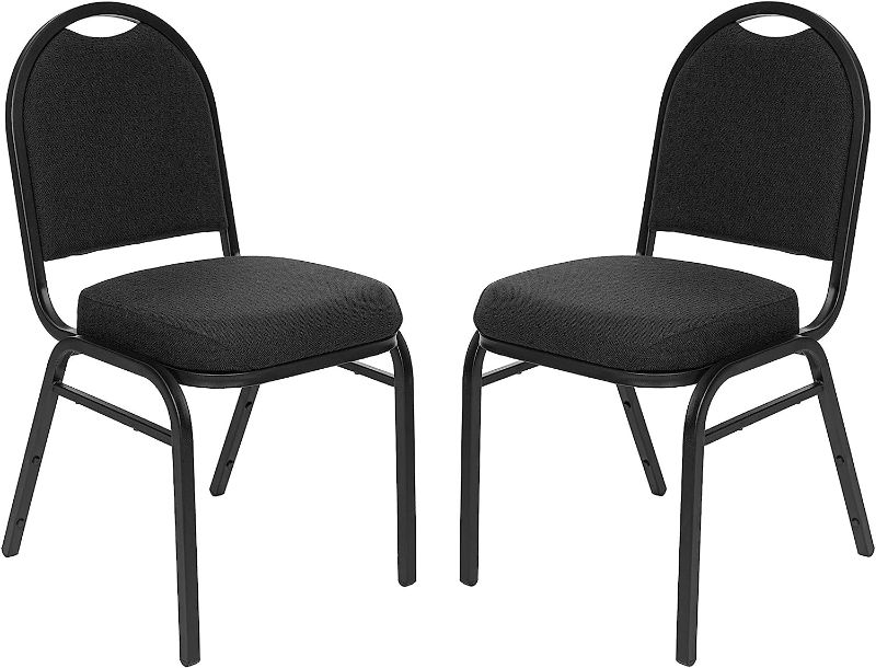 Photo 1 of  Rattan Dining Chairs Set 2 Mid Century Modern Dining Chair Black 
