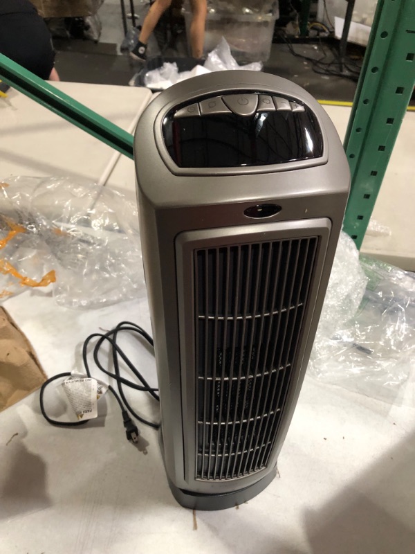 Photo 3 of Lasko 1500W Digital Ceramic Space Heater with Remote, 755320, Silver