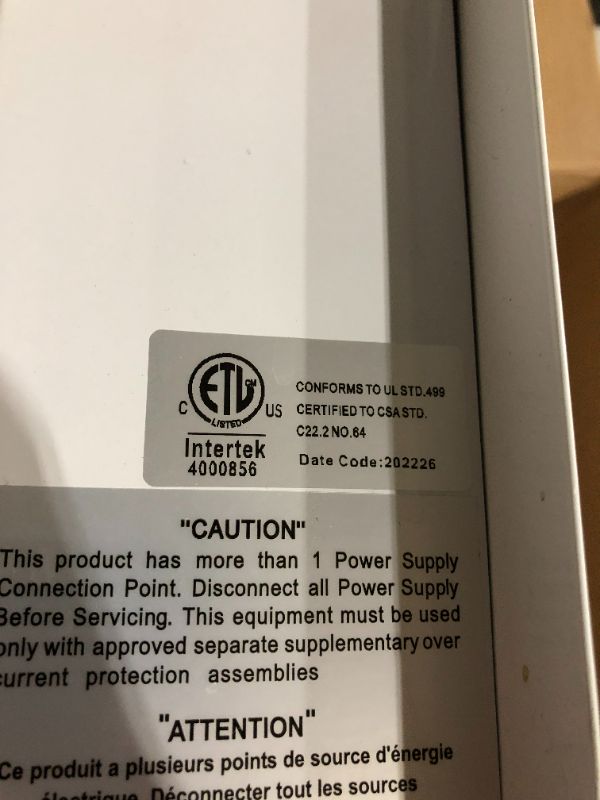 Photo 5 of **PARTS ONLY, NON-FUNCTIONAL** EcoSmart ECO 27 Tankless Water Heater, Electric, 27-kW - Quantity 1 & SIEMENS Q240 40-Amp Double Pole Type QP Circuit Breaker black ECO 27 Water Heater + Breaker