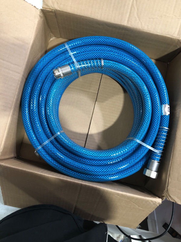 Photo 2 of Camco TastePURE 50-Foot Premium Drinking Water Hose & TastePURE RV/Marine Water Filter | Features Flexible Hose Protector Hose + Water Filter Ships in Own Container