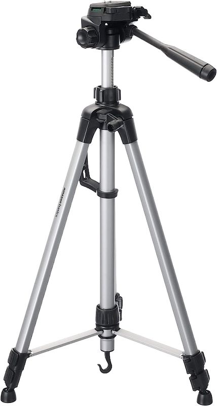 Photo 1 of Amazon Basics 60-Inch Lightweight Tripod With Bag, Black
