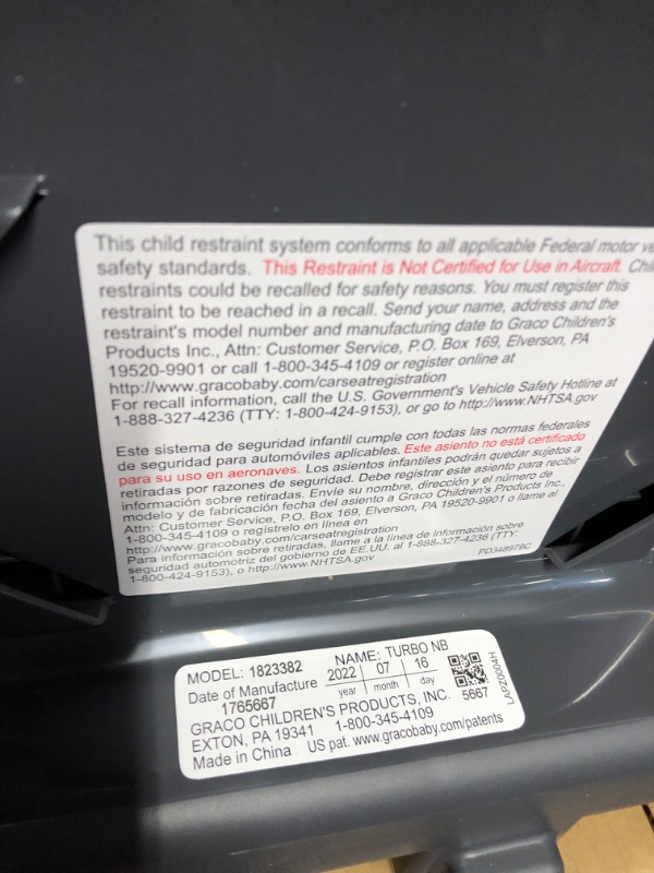 Photo 5 of Graco TurboBooster Backless Booster Car Seat, Galaxy