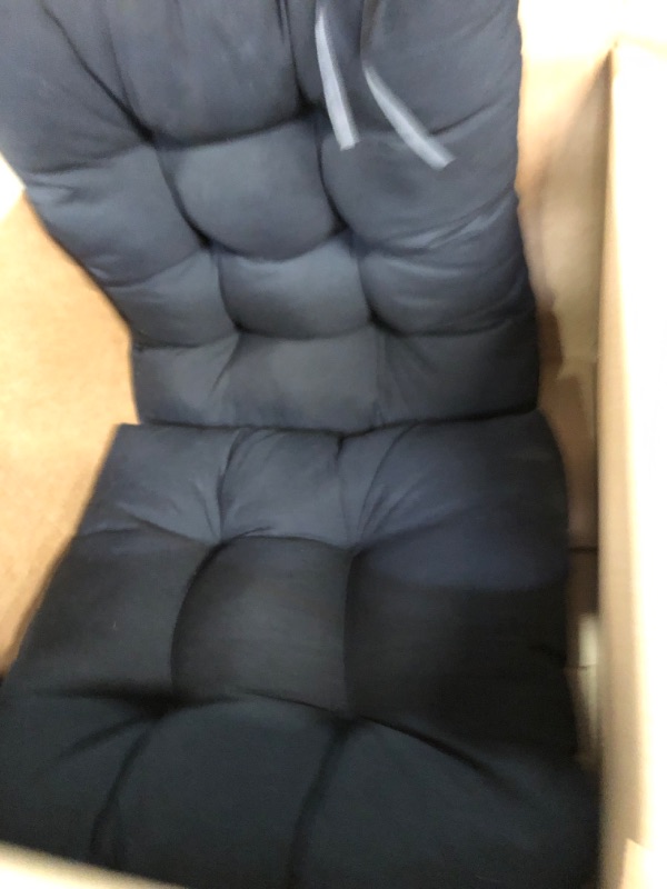 Photo 2 of 2 PK BLK CHAIR CUSHIONS 