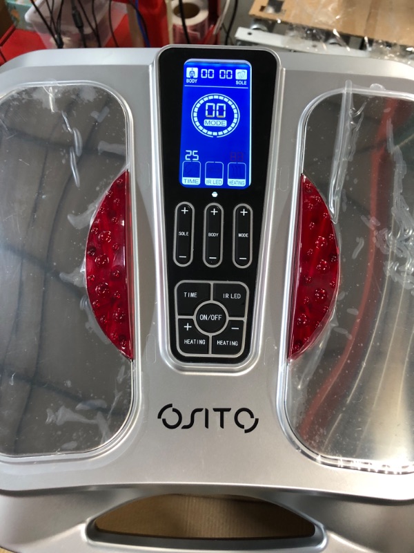 Photo 2 of OSITO Circulation Improver Electric Foot Massagers (FSA or HSA Eligible) Blood Promoter Foot Massager with Heat SILVER 