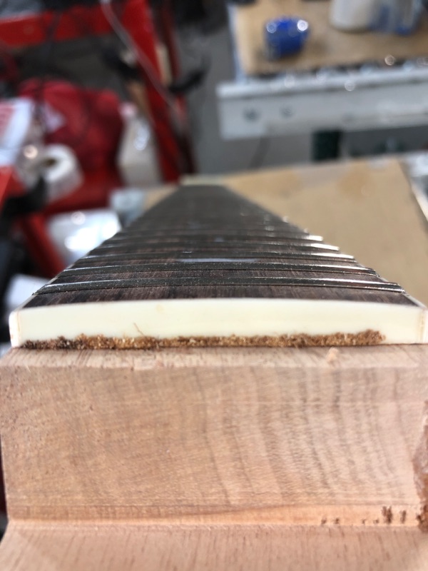 Photo 3 of 24 Fret 25.5 inch Electric Guitar Neck mahogany rosewood Fretboard Set in Unfinished guitar parts #P2 (25.5inch)