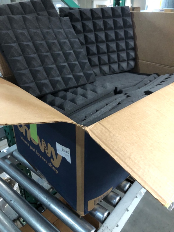 Photo 3 of 48 Pack Acoustic Foam Panel Wedge Studio Soundproofing Wall Tiles 12" X 12" X 1" Black