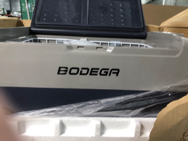 Photo 1 of DAMAGED WONT POWER ON BODEGA 12 Volt Car Refrigerator, Portable Freezer, Car Fridge Dual Zone WIFI APP Control, 38 Quart?36L?-4?-68? RV Compressor Car Cooler 12/24V DC and 100-240V AC for Outdoor, Travel, Camping 38 Quart blue