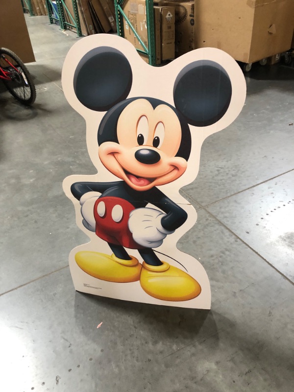 Photo 2 of (LOOKS NEW) Advanced Graphics Mickey Mouse Life Size Cardboard Cutout