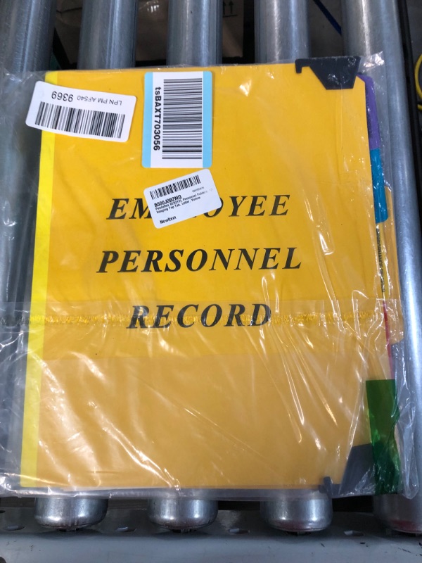 Photo 2 of Pendaflex SER2YEL Personnel Folders, 1/3 Cut Hanging Top Tab, Letter, Yellow