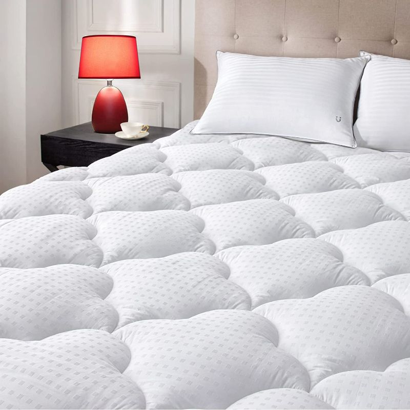 Photo 1 of (similar to stock photo)HANGZHOU faux down fitted sheet -white full/queen