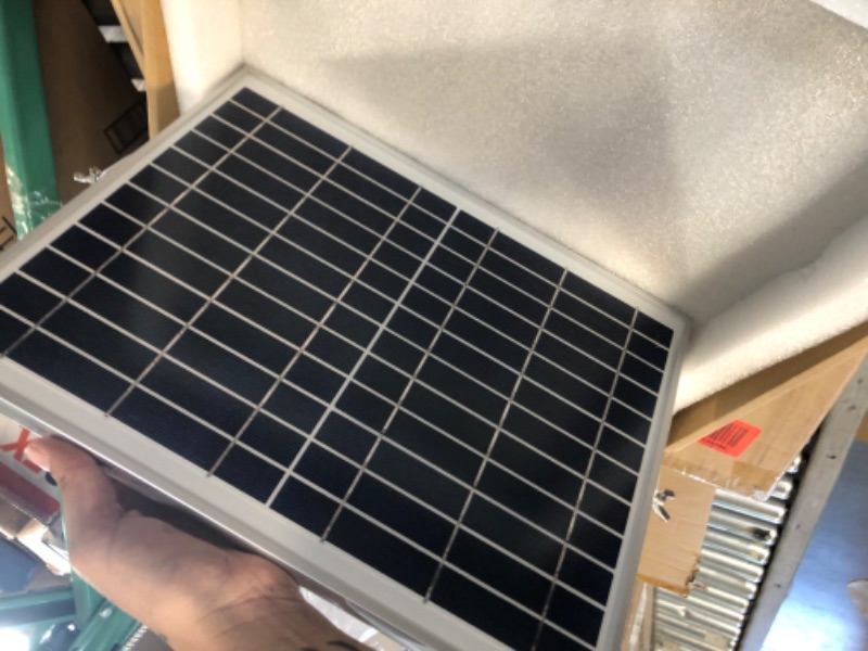 Photo 1 of 20W Solar Powered Fan, Solar Fan for Outside, Shed, Chicken Coop, Greenhouse with Two IPX7 Waterproof Fans 13Ft On/Off Switch 