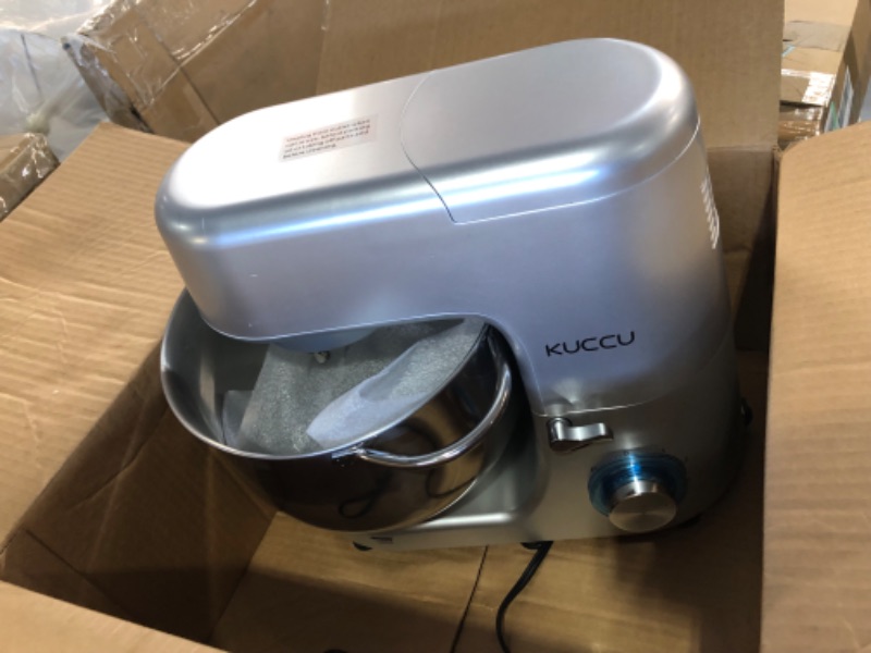 Photo 2 of **USED/ MISSING PARTS/ UNABLE TO TEST*** KUCCU Stand Mixer, 8.5 Qt 660W, 6-Speed Tilt-Head Food Dough Mixer