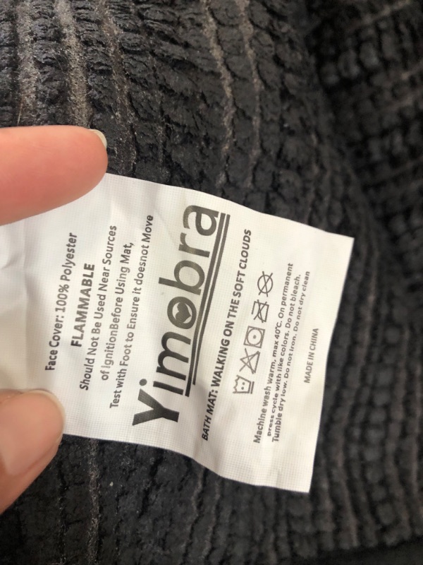 Photo 4 of **USED/SEE NOTES** Yimobra Luxury Chenille Bathroom Rug Mat, Extra Soft and Absorbent, 44.1" X24"