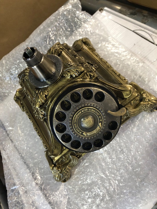 Photo 1 of Antique Vintage Phone, Rotary Dial Retro Old Fashioned Landline Telephone