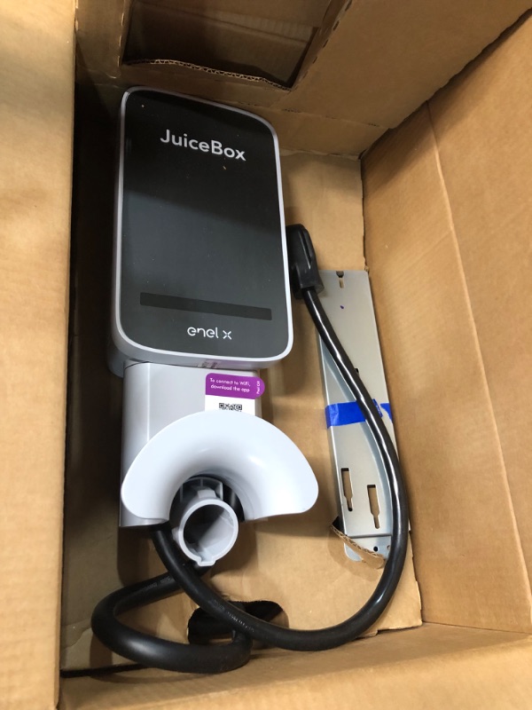 Photo 3 of *Unable to Test* JuiceBox 40 Smart Electric Vehicle (EV) Charging Station with WiFi - 40 amp Level 2 EVSE, 25-Foot Cable (NEMA 14-50 Plug, Gray)