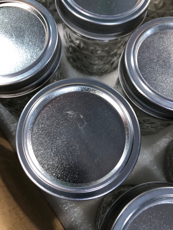 Photo 2 of *2 Lids Minor Scratches* Verones Canning Mason Jars 12 oz, with Regular Lids,15 Pack