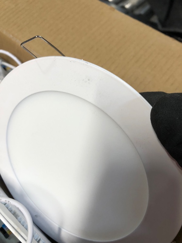 Photo 1 of *Unable to Test* Amico 10 Pack 6 Inch 5CCT Ultra-Thin LED Recessed Ceiling Light with Junction Box, Dimmable 