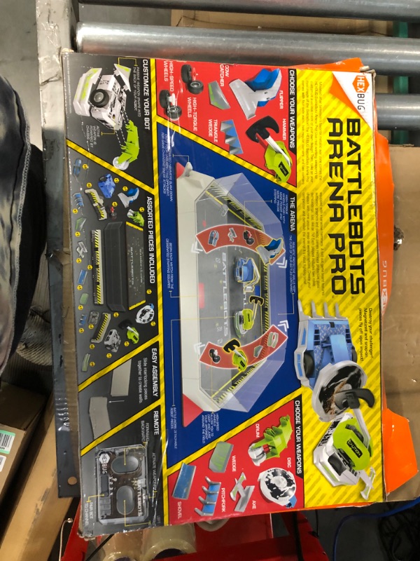 Photo 1 of HEXBUG BattleBots Arena Pro - Build Your Own Battle Bot with Arena Game Board and Accessories - Remote Controlled Toy for Kids - Batteries Included with Hex Bug Set