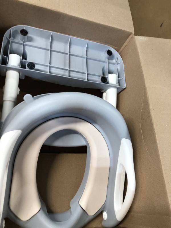 Photo 2 of **SEE NOTES**
Potty Training Seat with Step Stool Ladder, SKYROKU Potty Training Toilet, (Grey)