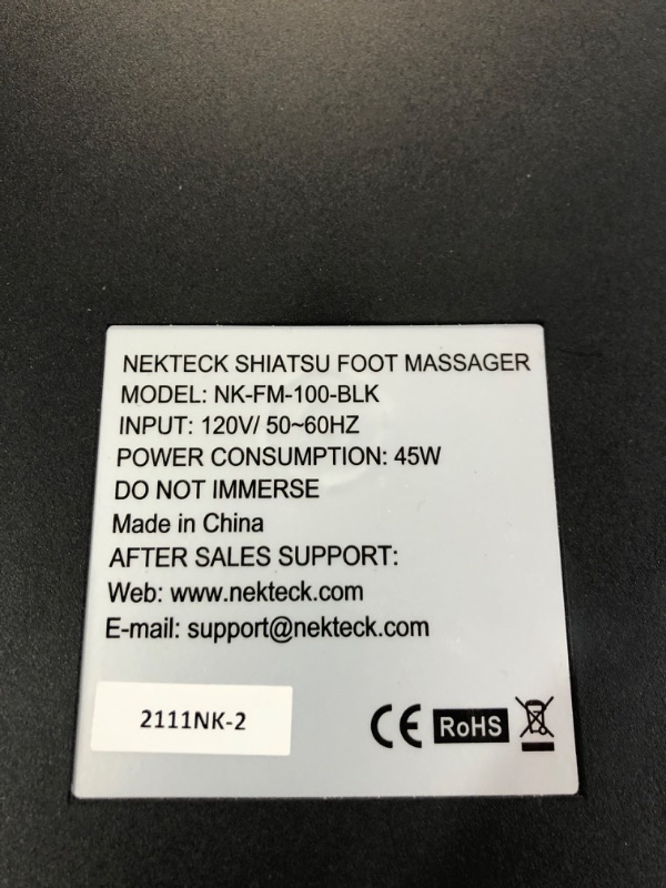 Photo 3 of Nekteck Foot Massager with Heat, Shiatsu Heated Electric Kneading Foot Massager Machine