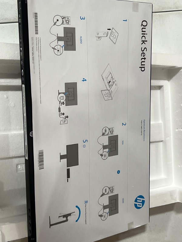 Photo 1 of HP VH240a 23.8-Inch Full HD 1080p IPS LED Monitor with Built-In Speakers and VESA Mounting - Black 23.8" Screen