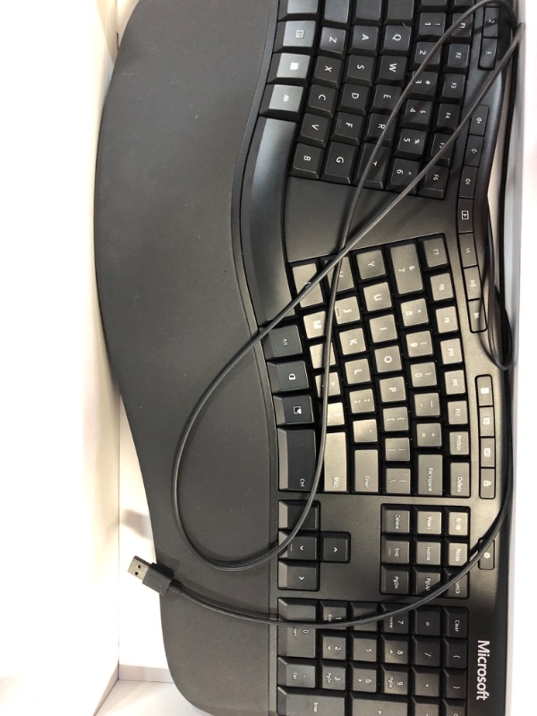 Photo 2 of Microsoft Ergonomic Keyboard - Black