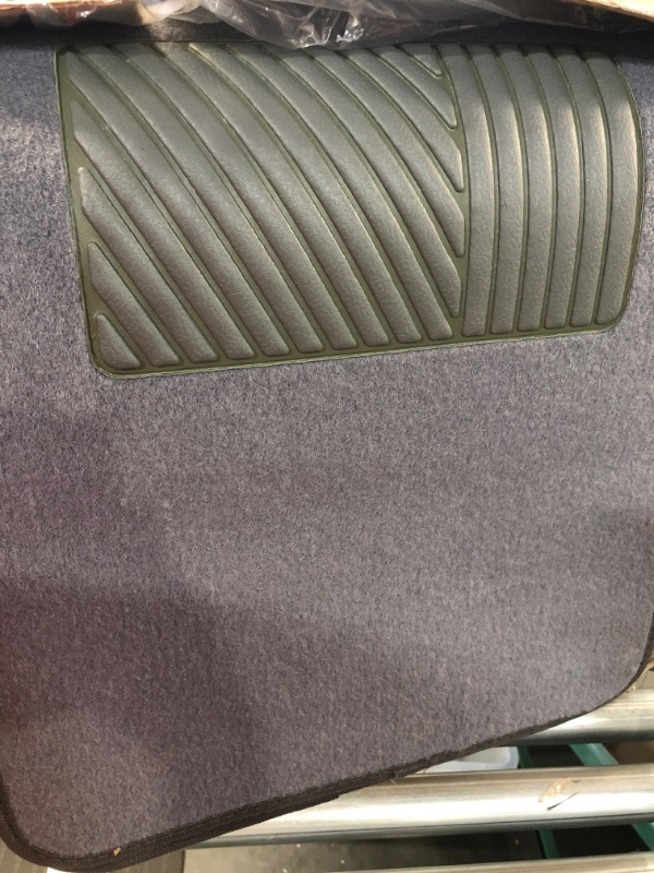 Photo 2 of FH Group F14403GRAY Universal Fit Carpet Gray Automotive Floor Mats