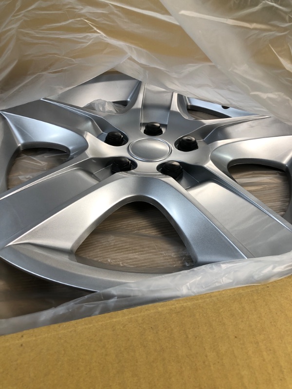 Photo 2 of 17 inch Hubcaps Best for 2008-2011 Chevrolet Malibu - (Set of 4) Wheel Covers 17in Hub Caps Rim Cover - Car Accessories for 17 inch Wheels - Snap On Hubcap, Auto Tire Replacement Exterior Cap