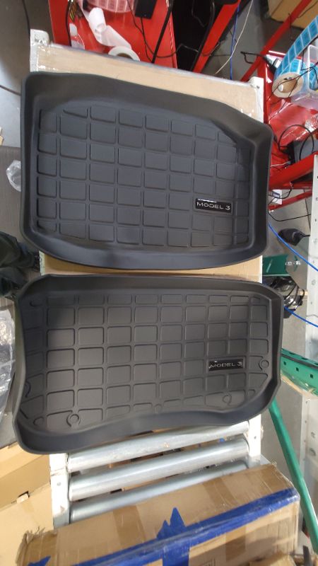 Photo 4 of Tesla Model 3 Floor Mats Set All Weather Heavy Duty Rubber 2021-2022