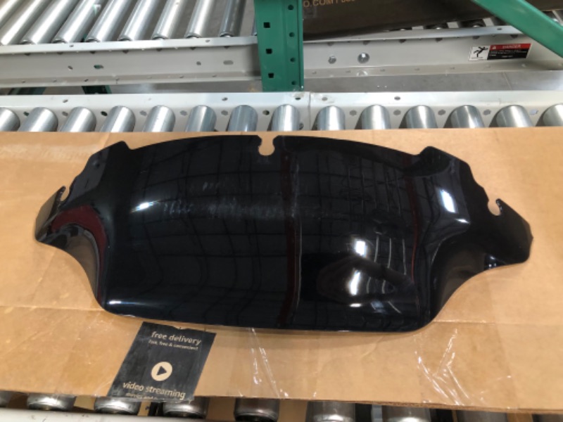 Photo 3 of Black Wave Windshield For Harley Touring Ultra Limited Electra Glide Street Glide 2014-2018