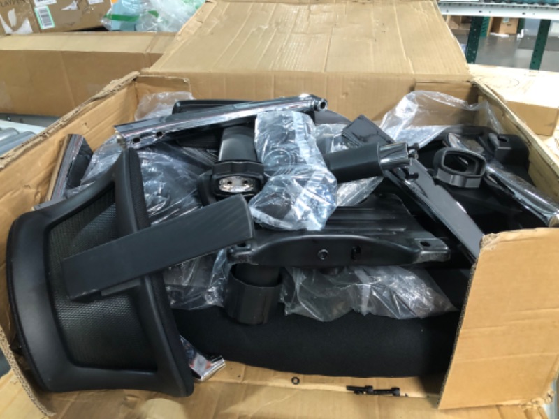 Photo 1 of *PARTS/SEE NOTES** Ticova High Back Desk Chair with Adjustable Lumbar Support, Headrest & 3D Metal Armrest Black