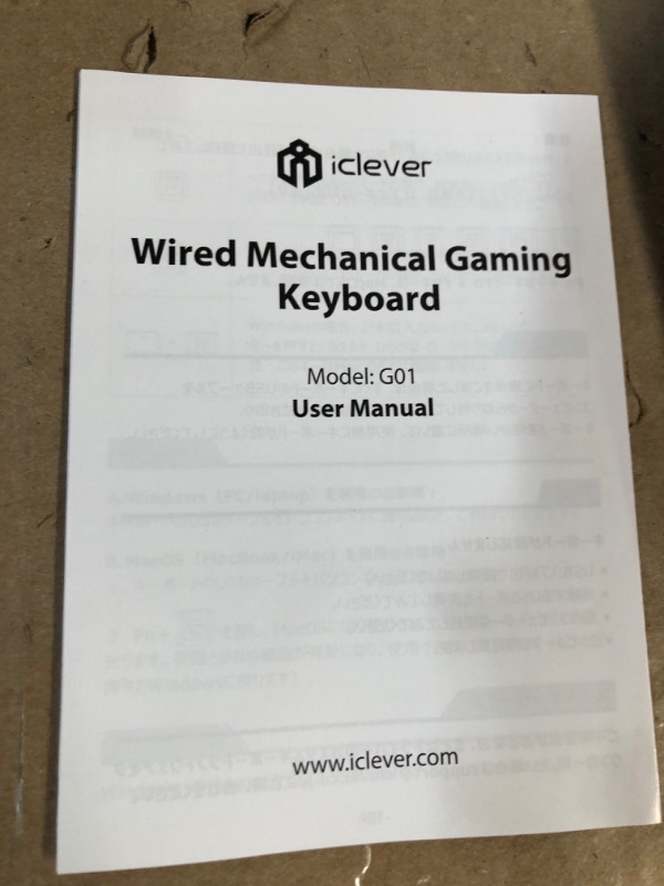 Photo 4 of iClever Wired Mechanical Gaming Keyboard, TKL, Ultra Compact, Metal Build with Red Switch, 